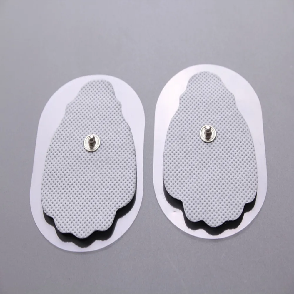 

DHL freeshipping 2000pcs/lot good quality Non-woven fabric Hand Shape white Electrode Pads for Tens Acupuncture, massager