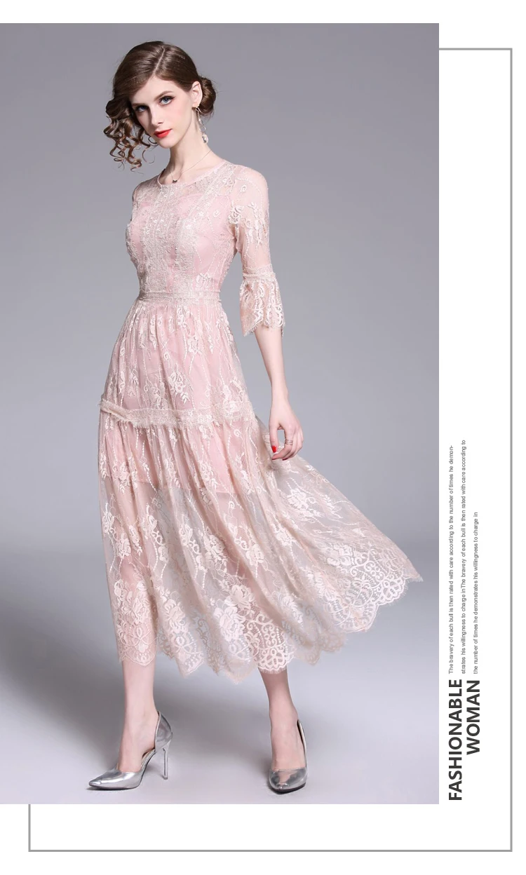 Винтажные модные вечерние женские платья больших размеров XXL расклешенный