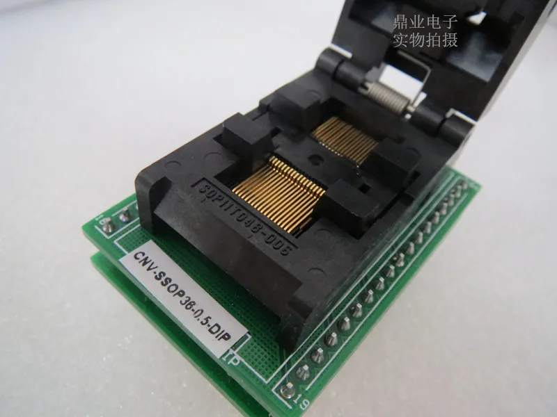 Adaptador de Assento de Teste Banco de Ensaio em Estoque Clamshell Espaçamento 0.5mm Assento Queimando ic Tomada Teste Navio Livre Sop11t036-005 Ssop36 – Dip