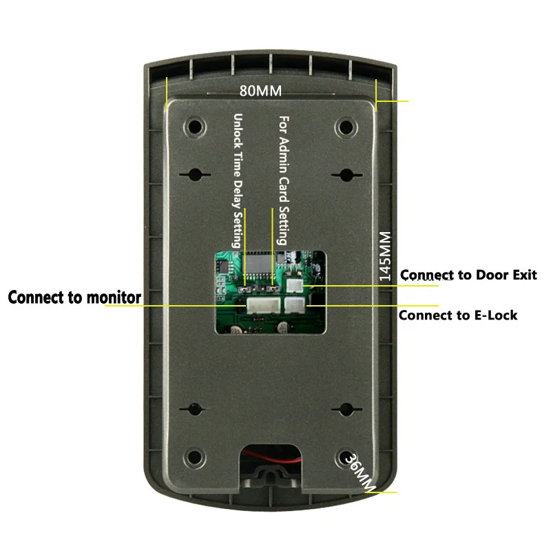 Видеодомофон проводной 7 дюймов с камерой доступа RFID и 2 белыми мониторами|phone