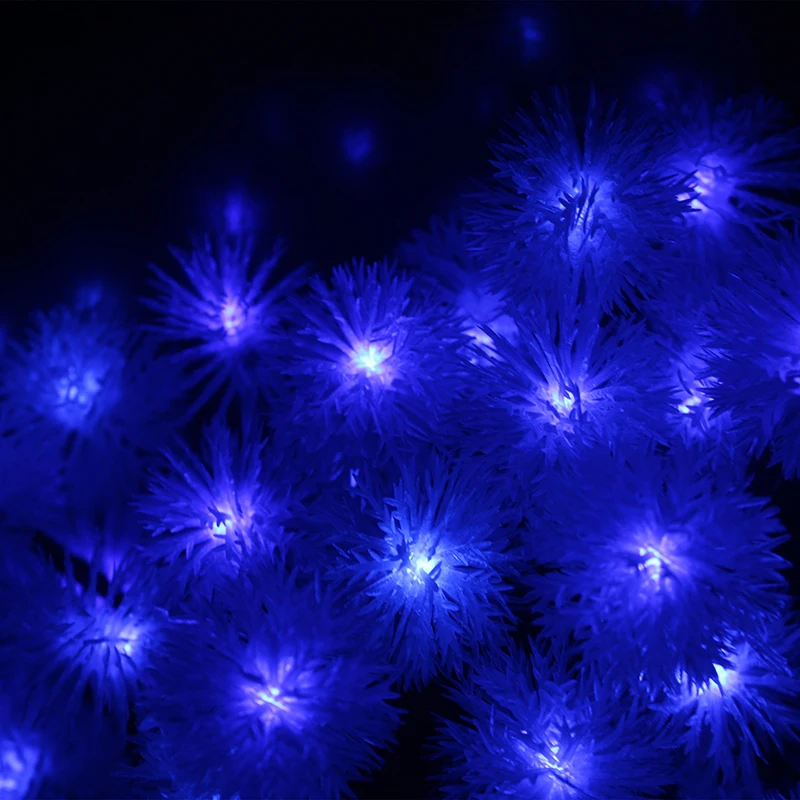 YIYANG Новинка снежные хлопья Солнечная светодиодная сказочная гирлянда для улицы