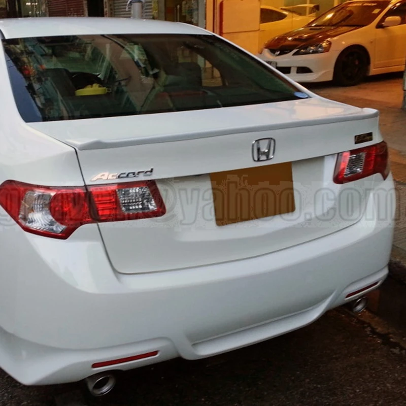 Использовать для honda спойлер для аccord 2008-2013 accord спойлер для губ со светом высокого качества ABS Материал заднего крыла автомобиля праймер цвет