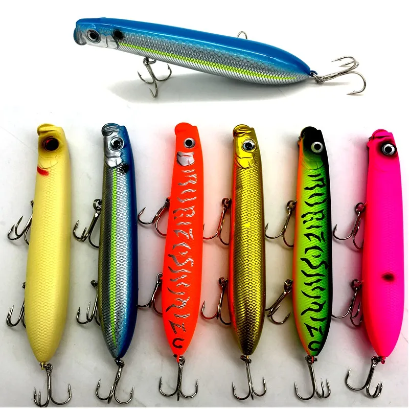 

25g/125mm Pesca Artificial Fishing Pencil Stick Bait Peche Fishing Popper Hard Lure TopWater Crankbait Fishing Minnow Swimbait