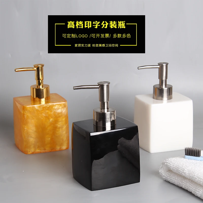 NEWYEARNEW 1piece Liquid Soap Bottle Resin Creative Emulsion Lotion Bathroom Accessories Set Home Decoration weddingGift | Дом и сад
