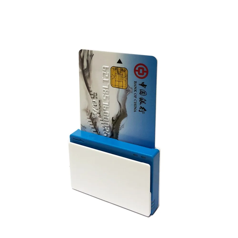 Дешевый EMV сертификат Bluetooth портативный IC Магнитный Мобильный смарт кард ридер с