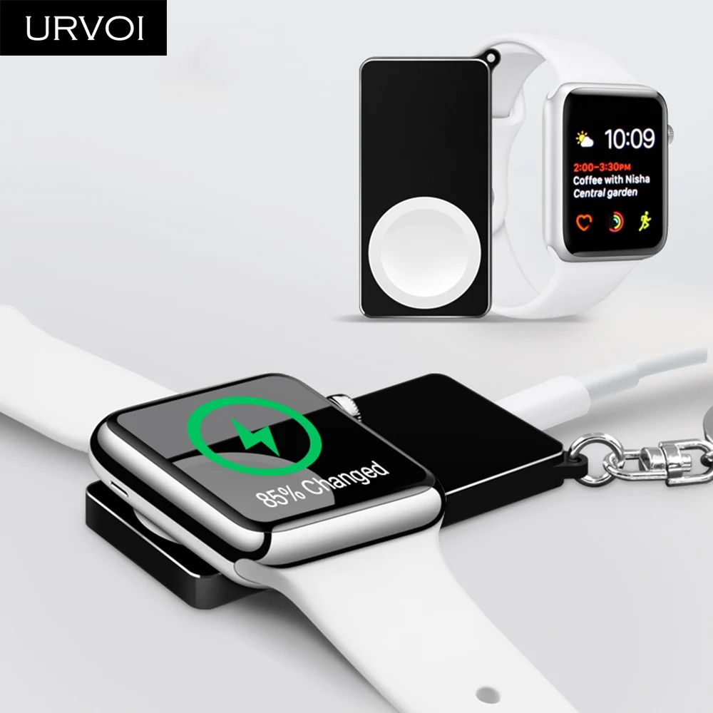 URVOI зарядное устройство для подставка Apple Watch series 4 3 2 1 Портативная зарядка