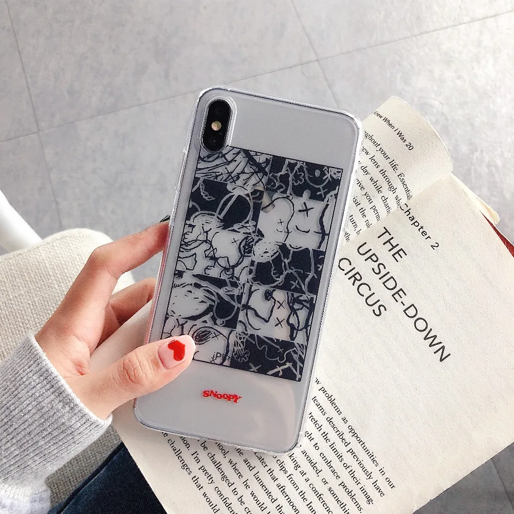 Snoopy бумажная коллекция для iphone 6 6s 6plus plus 7 8 чехол X xr xsmax задняя крышка-чехол