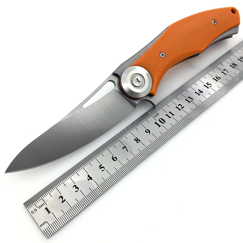 DT Orange Складной карманный нож D2/9CR18MOV лезвие G10 ручка тактические боевые охотничьи инструменты выживания Открытый лагерь EDC Флиппер ножи - Цвет: DT Orange