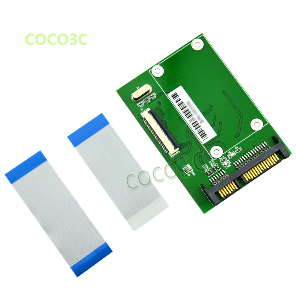 

Free shipping 1.8" CE SSD to 2.5" SATA converter card 22Pin SATA to 40pin LIF / ZIF HDD adapter with 2 ribbon wire
