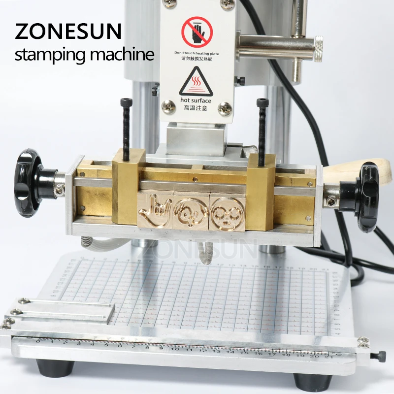 ZONESUN ZS110A Пользовательский логотип штамповочная машина кожа бронзовая биговальная машина для горячего тиснения фольгой кожи эмбосор