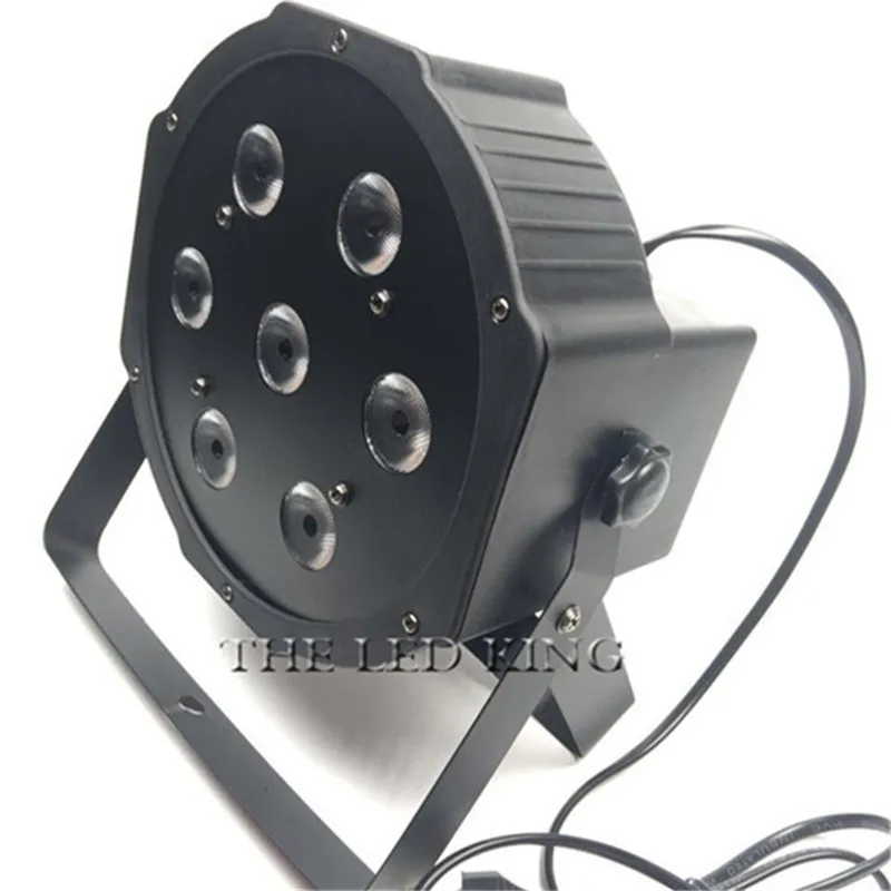 4 шт./лот DJ Flat SlimPar Quad 7 RGBW Цветовая смесь LED 7x15W 4 в 1 DMX Light Освещение Fast Shipping on.