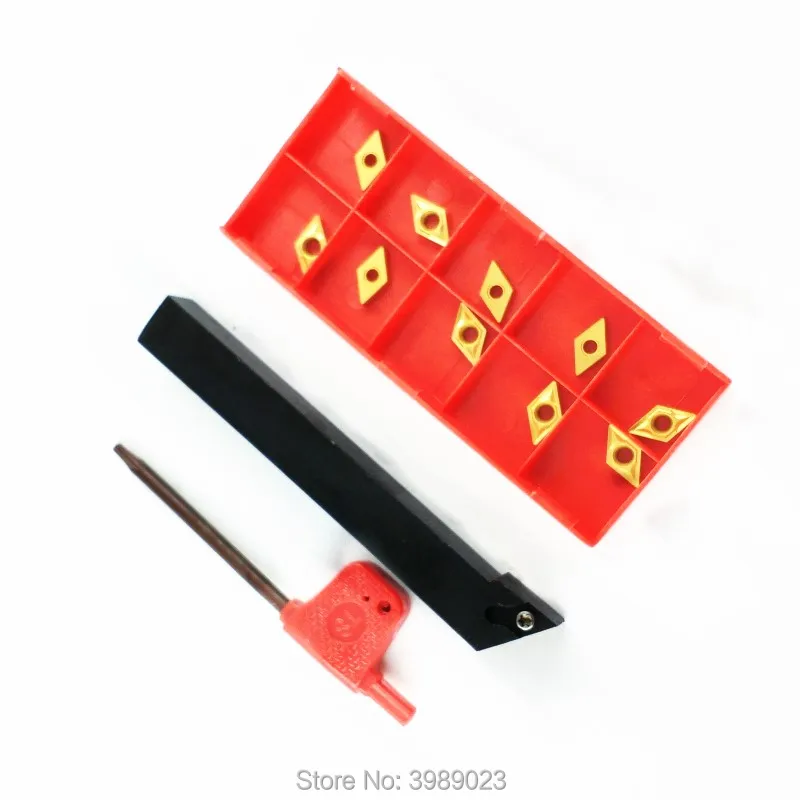 1 шт. SDJCR1212H07 расточные Токарные Инструменты держатель+ 10 шт. DCMT0702 карбидная вставка с гаечным ключом
