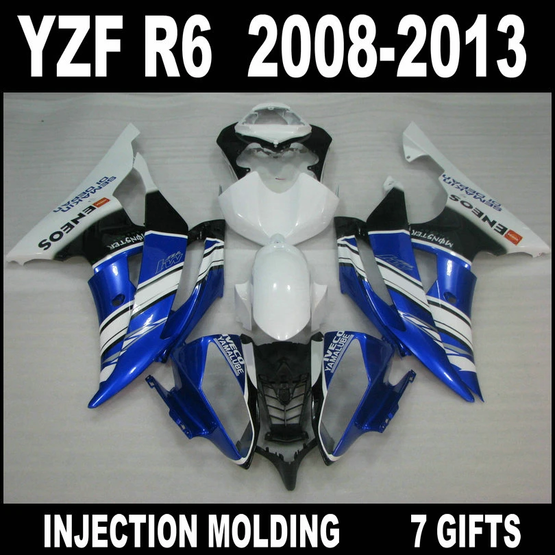 

High quality fairings for YAMAHA R6 2008 2009 - 2013 fairing kit 08 09 10 11 12 13 YZF R6 popular white black blue bodywork