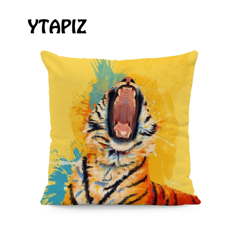 Индивидуальные подушки с рисунками животных квадратный Чехол 17x17 дюймов