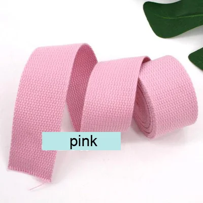 pink 50 мм(") холщовая тесьма 5 метров длина Тяжелая холщовая тесьма ремень Belting сумка лента для DIY сумка для багажа красочные - Цвет: pink