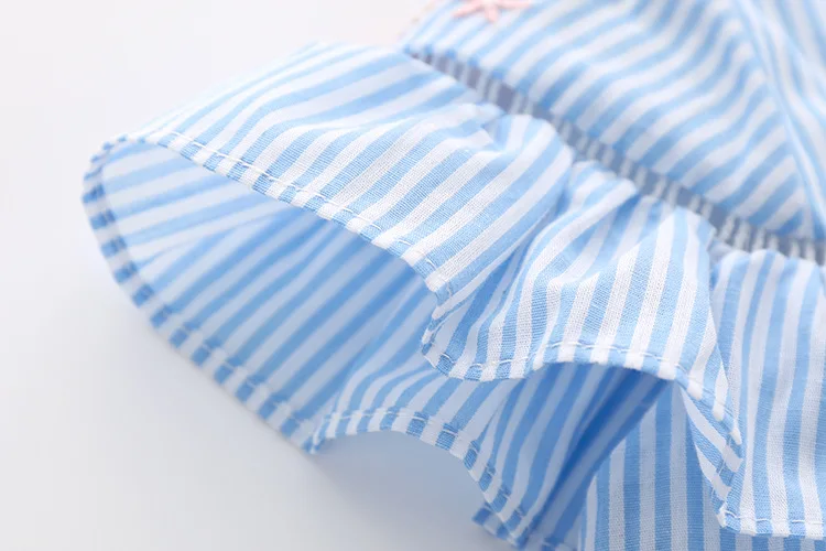 IYEAL/Новая модная летняя одежда для маленьких девочек, хлопковые платья трапециевидной формы с оборками на рукавах с повязкой на голову для младенцев, одежда для малышей, От 1 до 3 лет