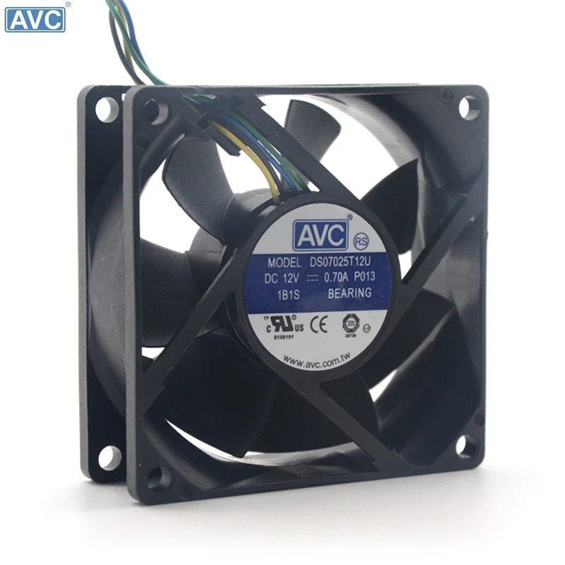 Для AVC DS07025T12U 70 мм 7025 DC 12V 0.7A 4-контактный PWM процессор pc чехол Вентилятор охлаждения