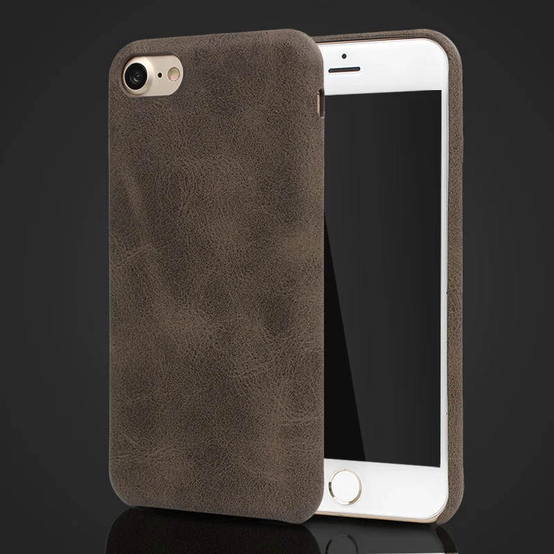 GYKZ Retro Imitation Genuine Leather PU Cases For iPhone X 7 Plus 6 6s 8 Back Cover Case iphone Fundas | Мобильные телефоны и