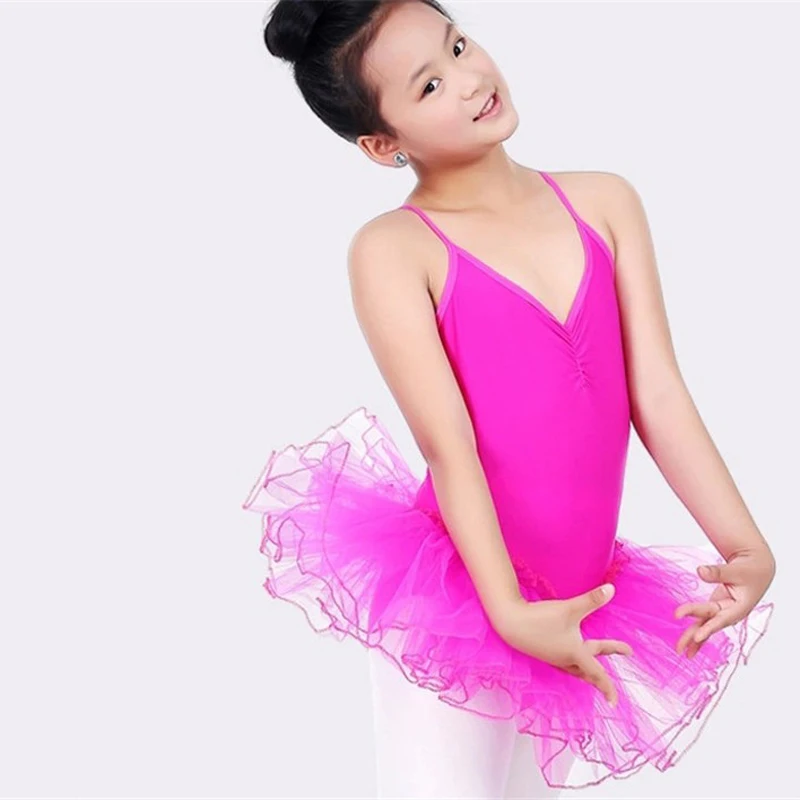 Princess Girls Swan Ballet Tutu Skate Dance dress Strap Dancing show Clothes girls gauze Party girls' gift Free ship | Детская