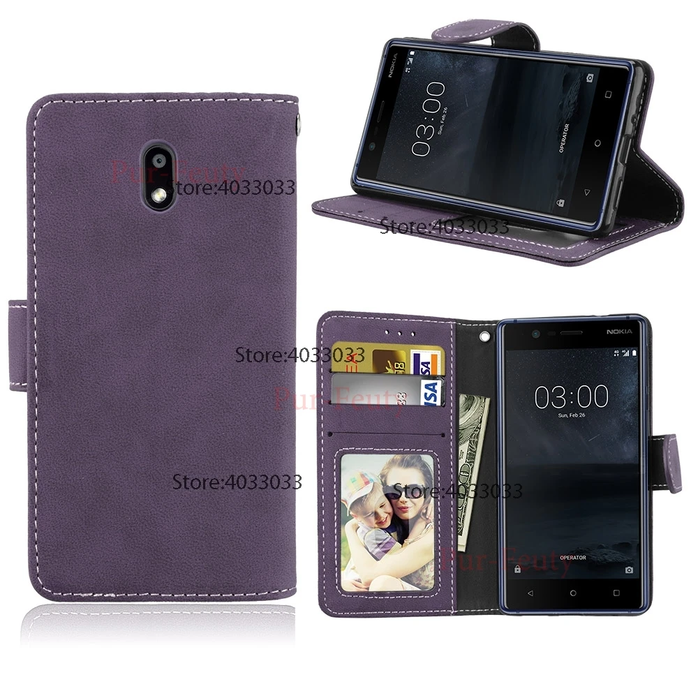 Flip Case for Nokia 3 TA-1032 TA-1020 Phone Leather Cover Global Dual TA 1032 Luxury Wallet Silicone | Мобильные телефоны и