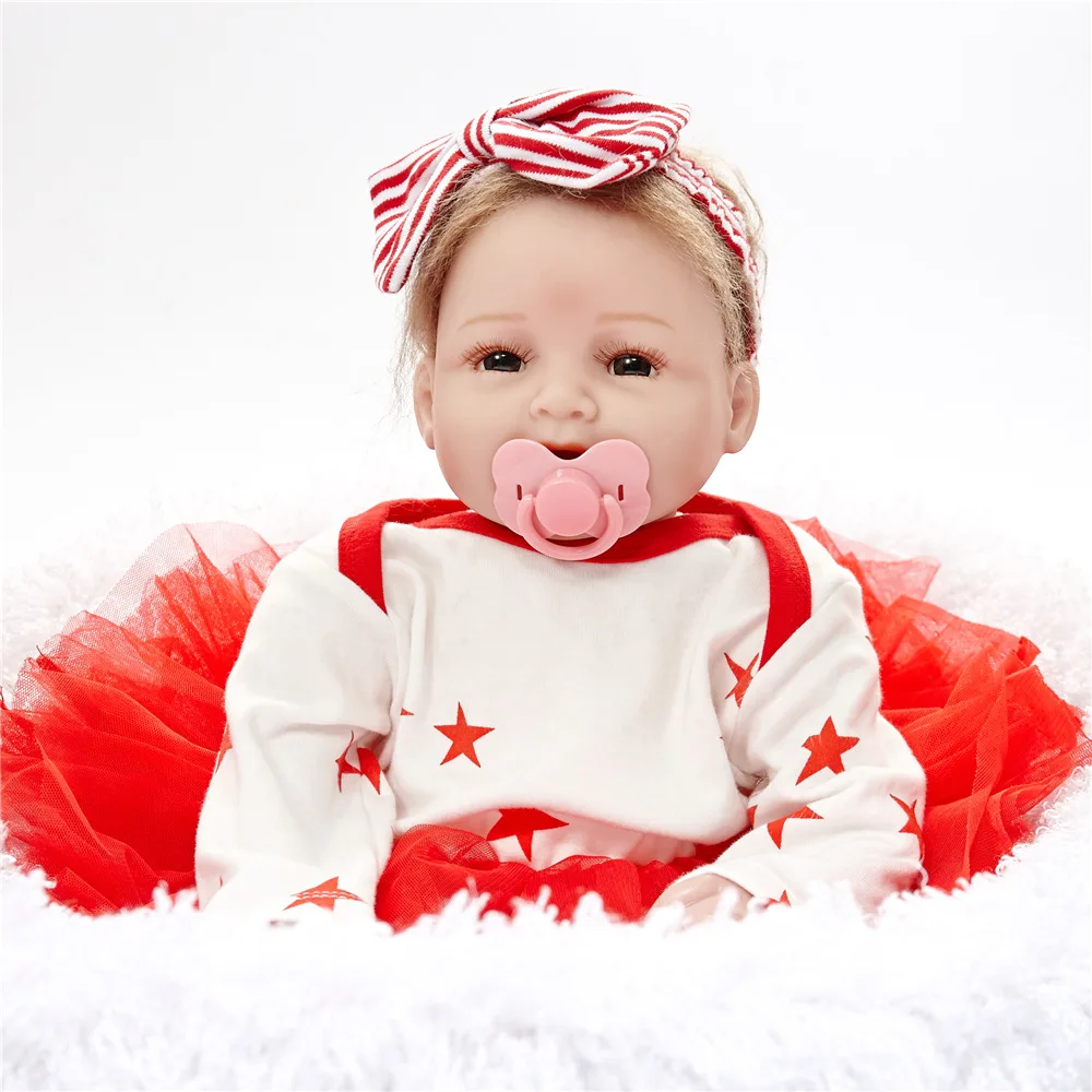 55cm Reborn Baby Doll 22&quot Mohair Funny Soft Cloth Body Newborn Dolls Mummy Pregnant Gifts Wedding Presents Kids Toys | Игрушки и