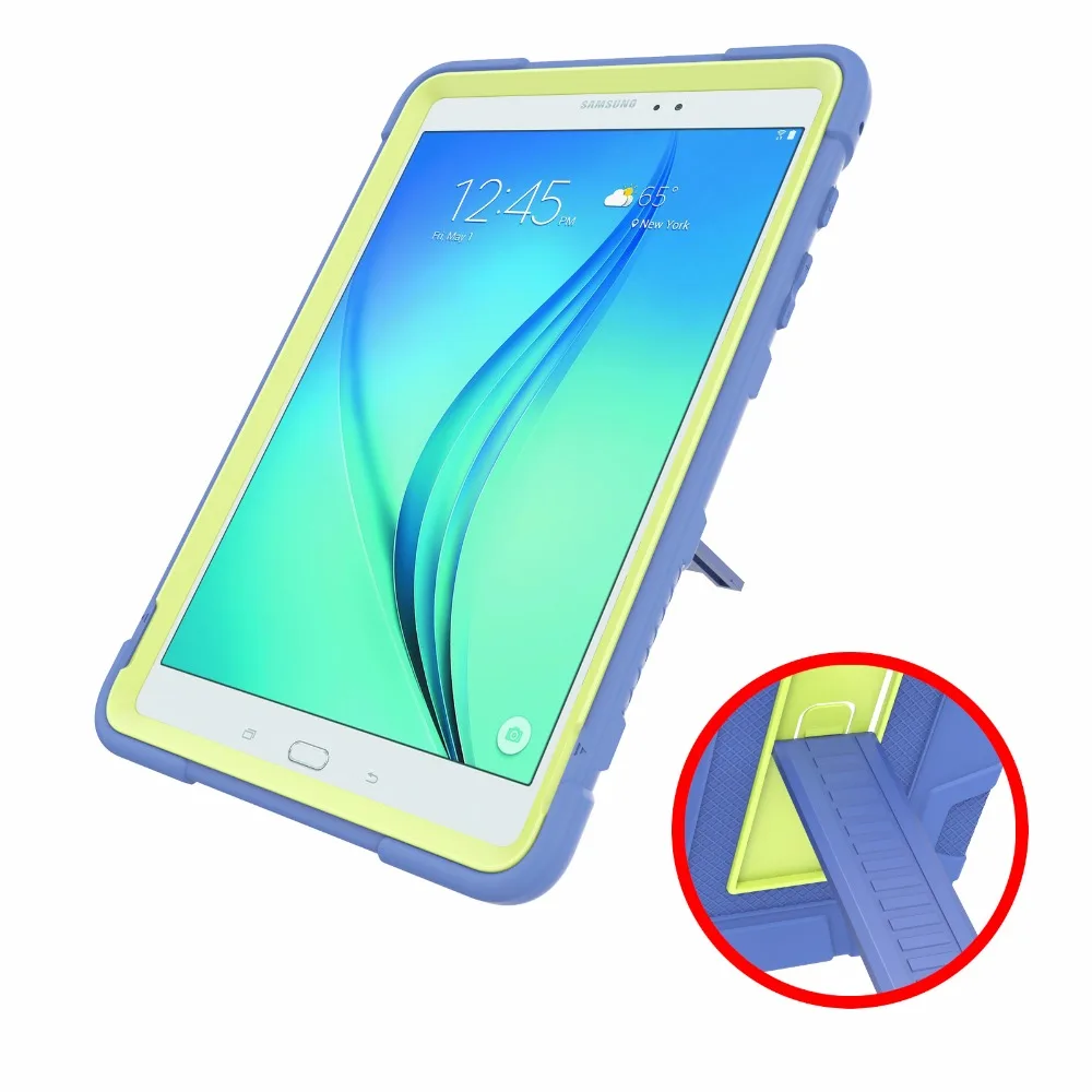Чехол для планшета, чехол для samsung Galaxy Tab A 9,7, SM-T550, SM-T555, T550, P550, Силиконовый противоударный чехол-подставка с пленкой