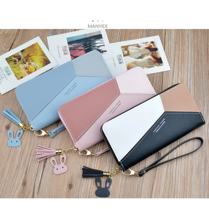2019 женский бумажник на молнии сумка портфеле большой Bolso Mujer кошелек милый
