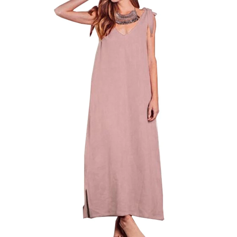 Женские вечерние платья летние сарафаны с разрезом модные мешковатые Макси