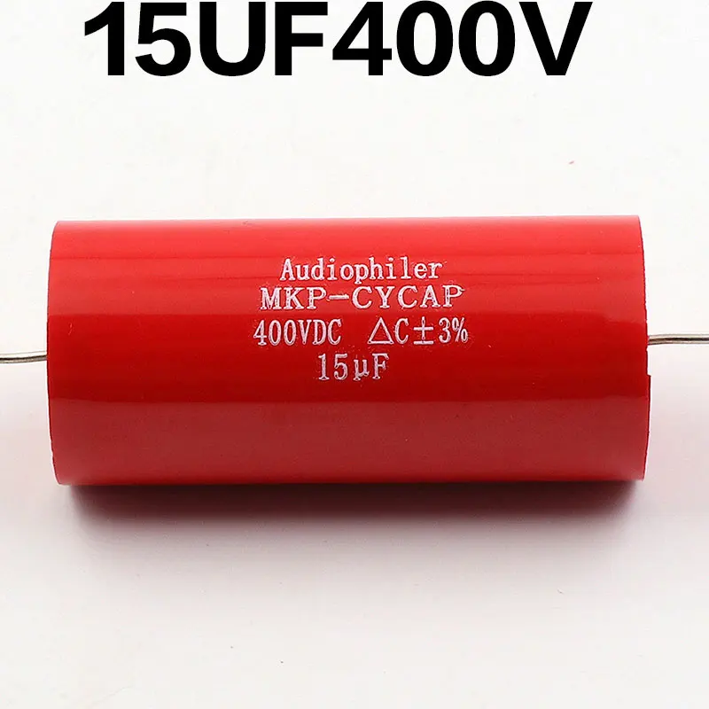 15UF400V PAPRI 1 шт. Audiophiler Осевая MKP Аудио Класс конденсатор с алюминиевой крышкой, 0,47-15 мкФ 400VDC для HIFI DIY частоты постоянной ёмкости, универсальный конденсатор гитарный усилитель - Цвет: 15UF400V
