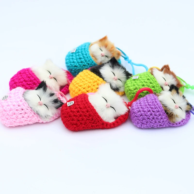 cat plush toys kitten bag pendant jewelry simulation animals Plush soft Stuffed Toy Doll DIY cartoon gifts ornaments | Игрушки и хобби