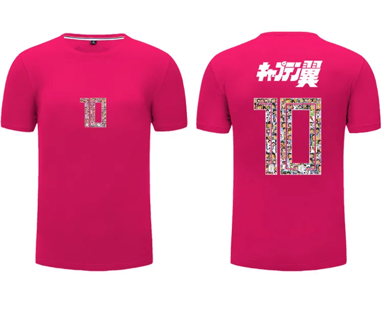 Мужская футболка с короткими рукавами Captain Tsubasa No.10 Ozora японский принт