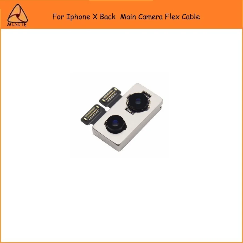 

10PCS/LOT New Original Rear Back Camera Flex For Iphone X IX Big Main Camera Moudle Facing Lens Ribbon Flex Replacement Parts
