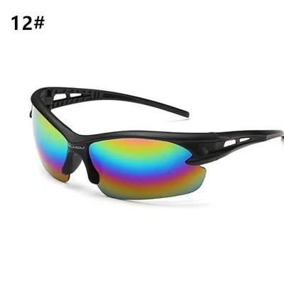 12 UV400 Спортивные солнцезащитные очки для мужчин и женщин, велосипедные очки для велосипедов, спортивные очки MTB, очки для бега велосипеда, солнцезащитные очки для велоспорта - Цвет: 12