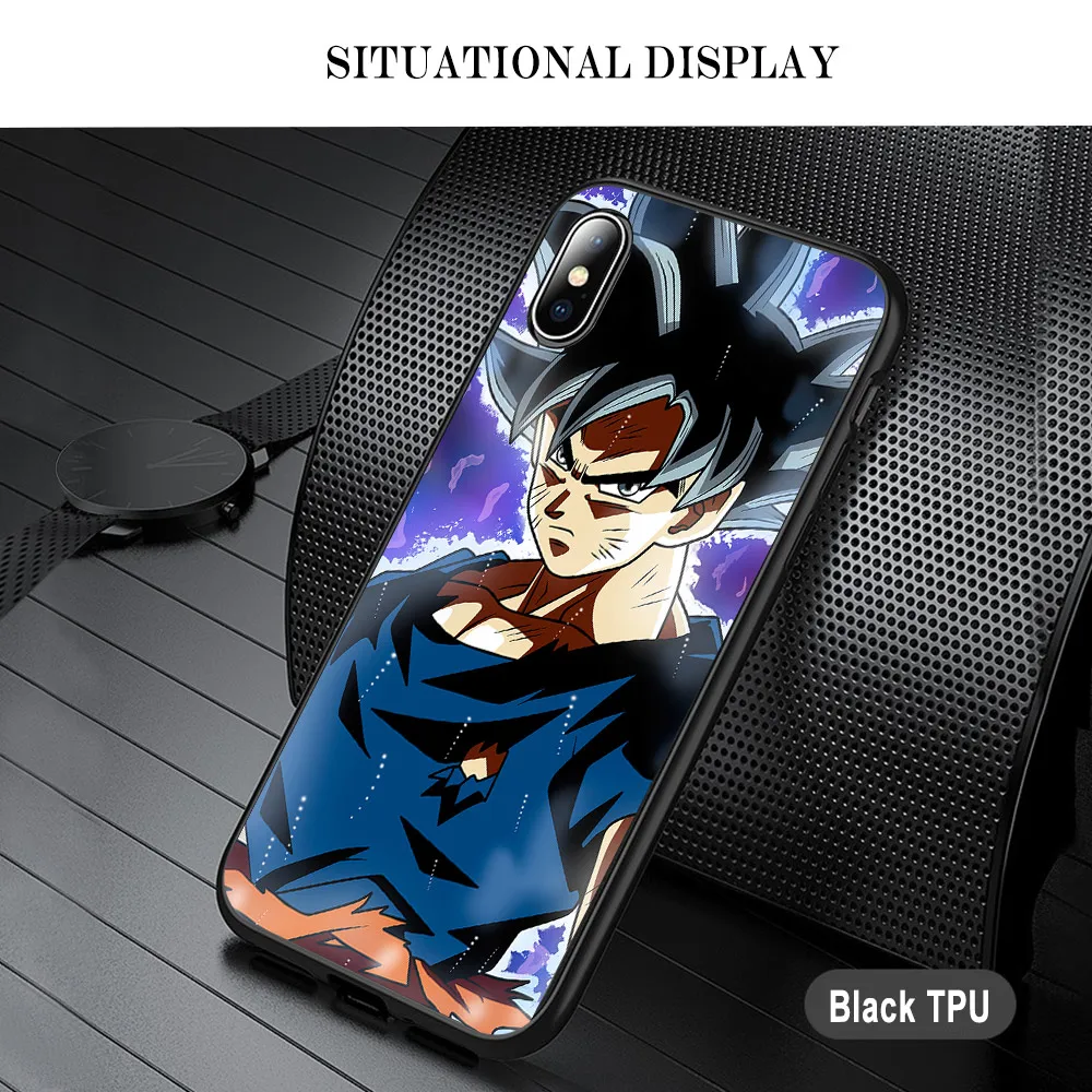 Ciciber Dragon Ball Мягкий Силиконовый ТПУ черный чехол для iPhone 11 Pro Max X XS XR 7 6 8 6s Plus 5s SE