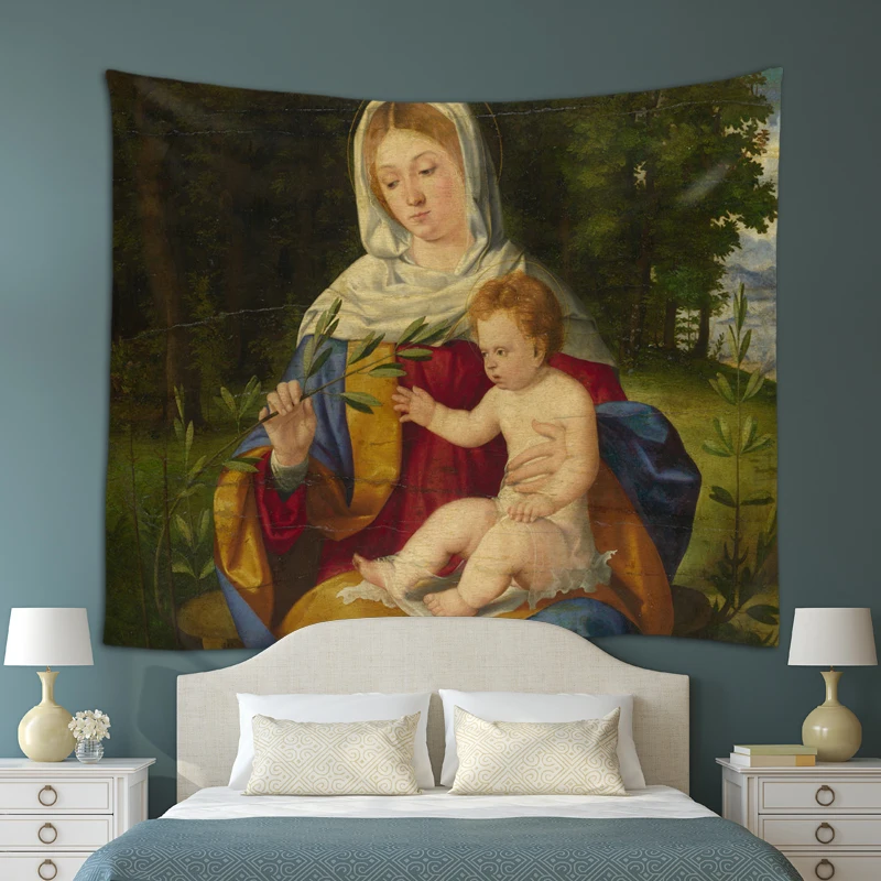 Гобелен в европейском стиле индийская мандала настенный художественный гобелен