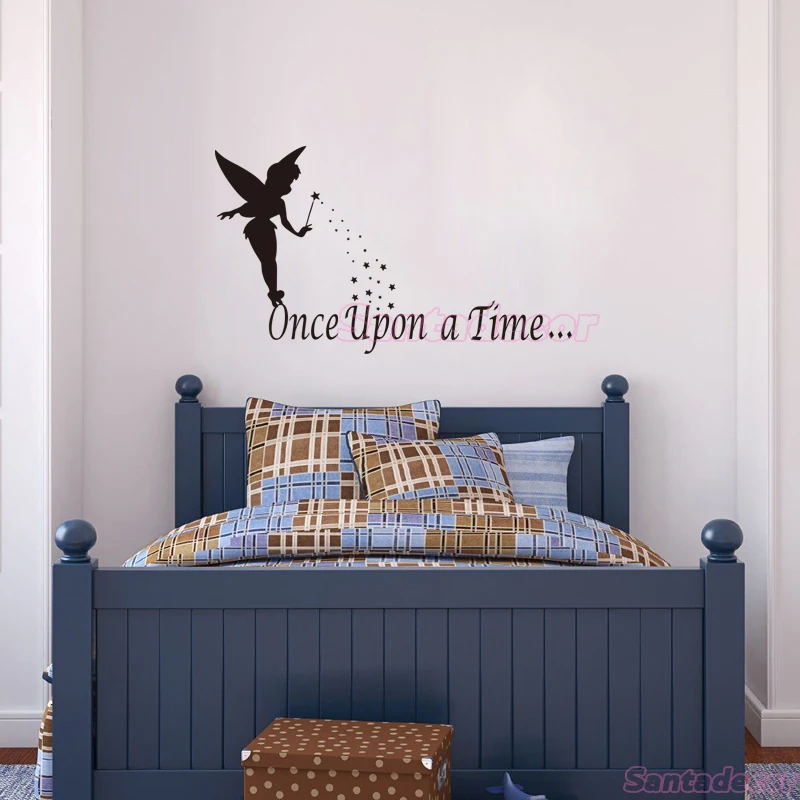 Tinkerbell сказочные девочки Once Upon Виниловые Настенные стикеры художественные обои