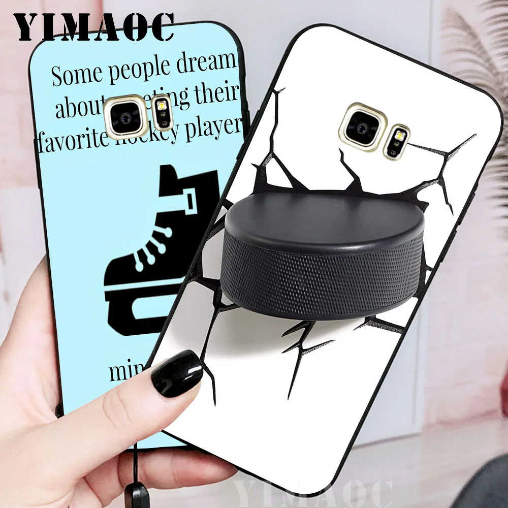 YIMAOC Hockey Mom Soft Case for Samsung Galaxy S10 Plus S10e S6 S7 Edge S8 S9 J6 M10 M20 M30 |