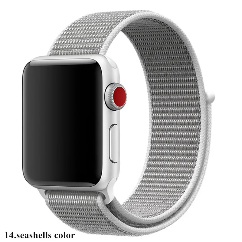 Для Apple Watch нейлоновый ремешок для часов 4 44 мм черный зеленый синий ремешок для Apple Watch наручный ремень для Apple Watch ремешок нейлон 42 мм
