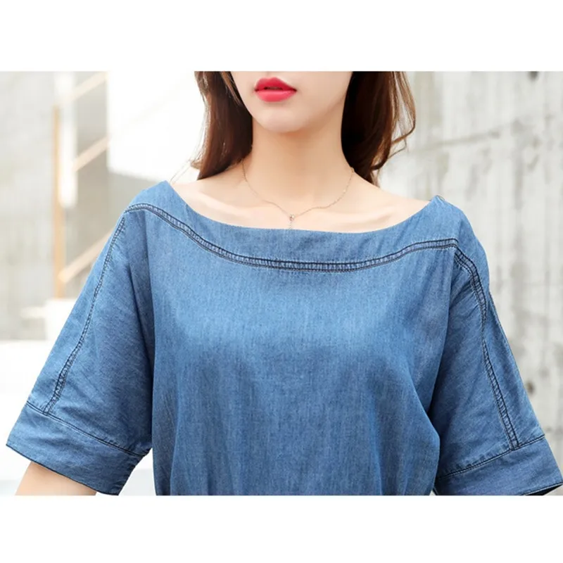 Женское джинсовое платье 2018 летнее Новое модное тонкое сексуальное с коротким