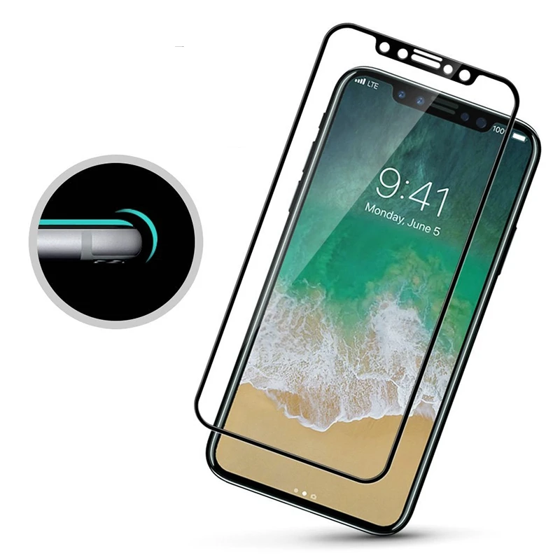 Защитная пленка pelicula de vidro из закаленного стекла для iPhone 6, 6S plus, sklo, для iPhone X, 10, 8, 7 Plus, чехол glas capa
