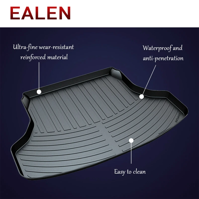 EALEN For Nissan Sylphy B17 X-trail T31 T32 Tiida Teana J32 L33 Qashqai Anti-slip mat Boot Liner 1Set Car Cargo rear trunk mat