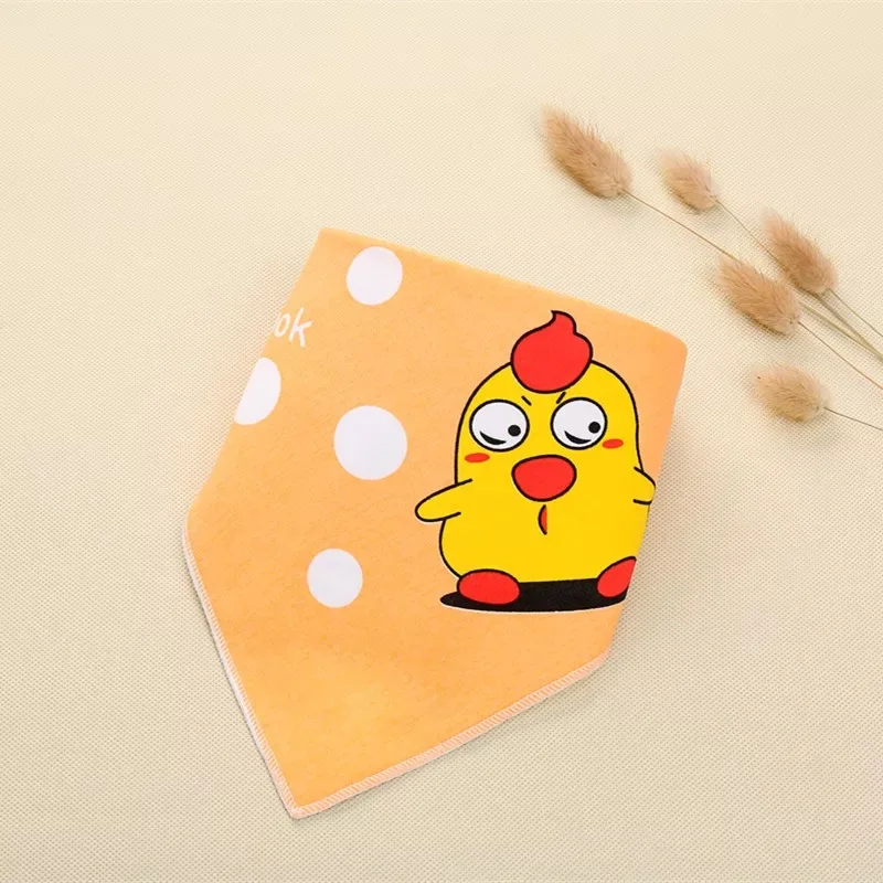 Двухслойная хлопковая детская бандана нагрудники Слюнявчики милые Мультяшные