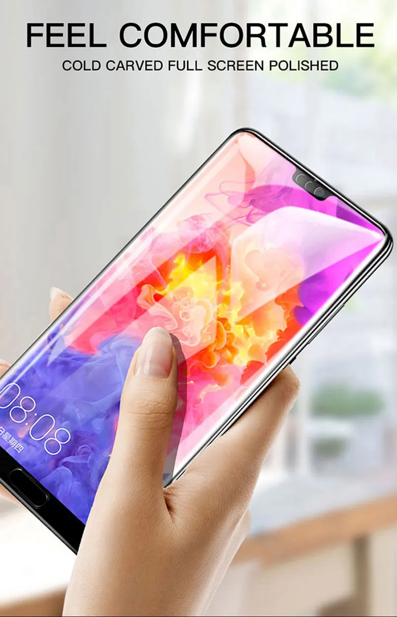 9D Защитная пленка для экрана из закаленного стекла huawei P30 Pro Y7 2019 p smart полное