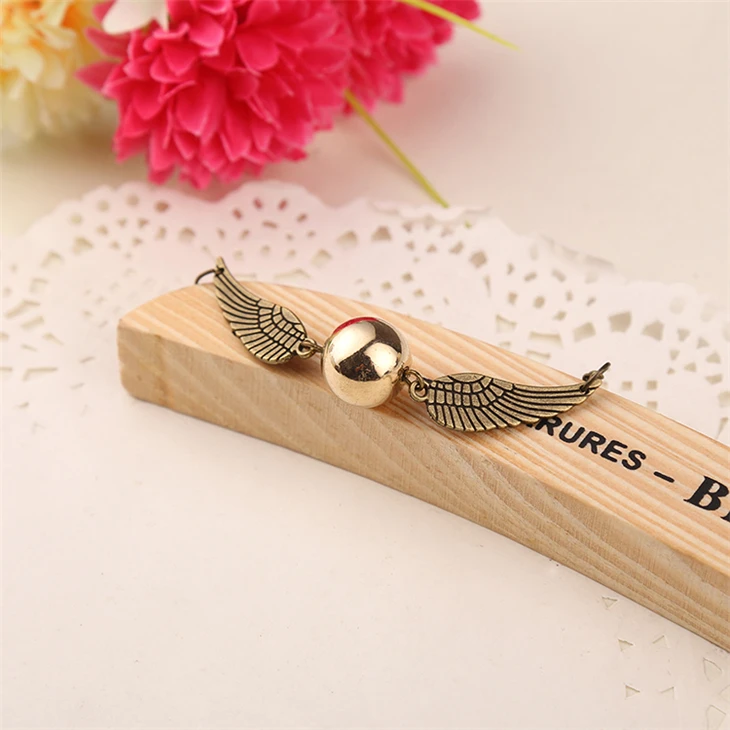 

Golden Ball Bracelet Silver Color Wings Vintage SteamPunk Fashion Movie Jewelry Wholesale