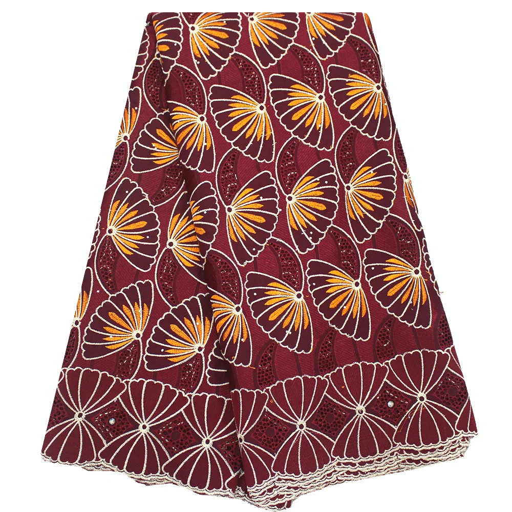 High Quality Cotton Lace Fabric 2019 African With Stone Swiss Voile In Switzerland For Women Dress | Дом и сад