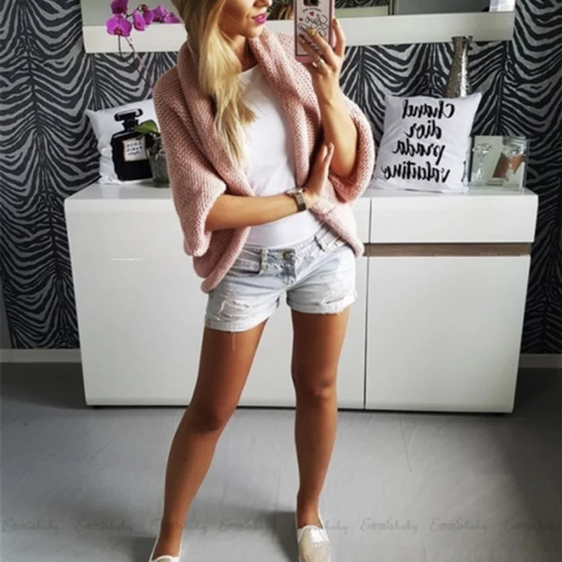 Harajuku Cardigan Sweater Women Solid Long Sleeve Womens Sweaters Winter Clothes Korean Style SJ3657F |