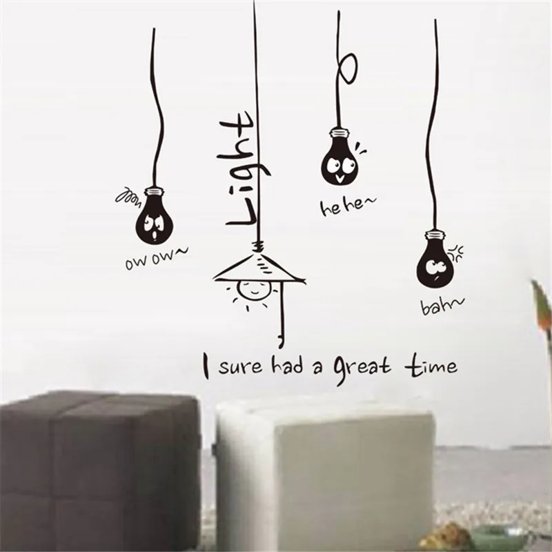 Большая лампа капля съемные виниловые наклейки сделай сам украшение дома