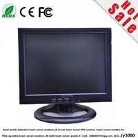 new stock 12 inch vga dvi input touch screen monitor for computer pos terminal