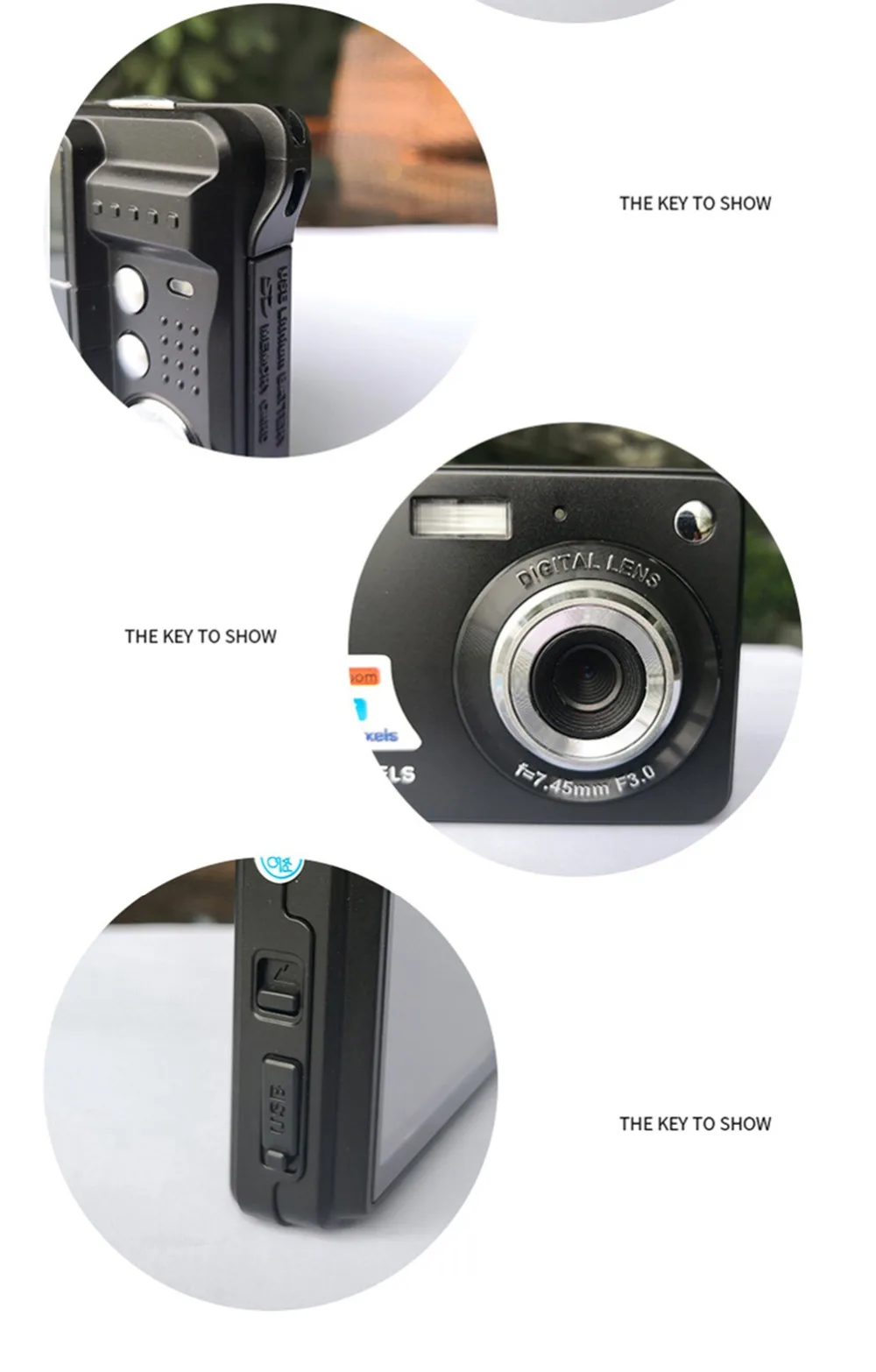 Портативная мини цифровая камера 2,7 дюймов 18MP 720P 8X Zoom TFT lcd экран Видеокамера анти-встряхивание видео фото камера детский подарок