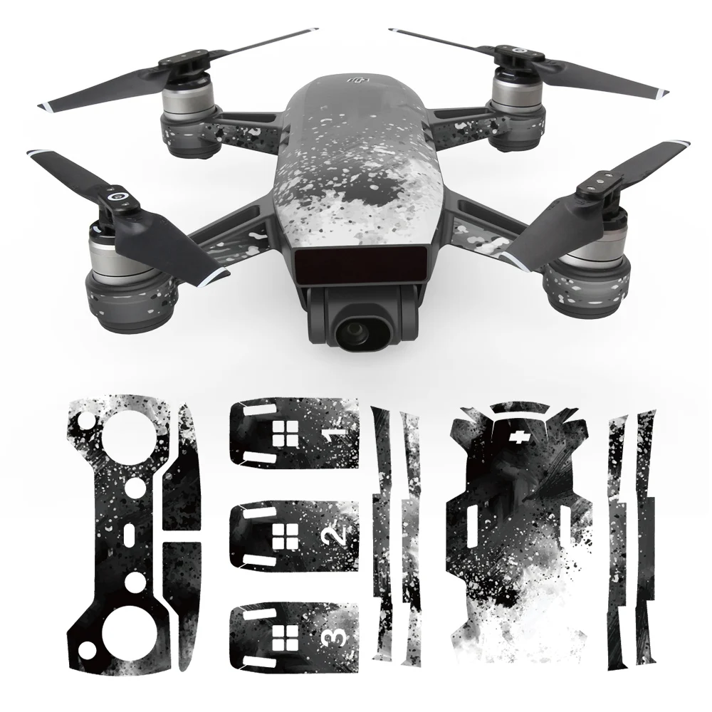 Водонепроницаемая наклейка для корпуса дрона DJI Spark и пульта дистанционного